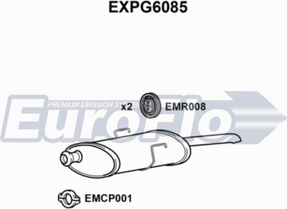 EuroFlo EXPG6085 - Глушник вихлопних газів кінцевий autocars.com.ua