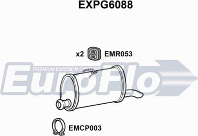 EuroFlo EXPG6088 - Глушник вихлопних газів кінцевий autocars.com.ua