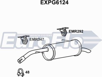 EuroFlo EXPG6124 - Глушник вихлопних газів кінцевий autocars.com.ua