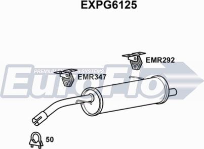 EuroFlo EXPG6125 - Глушник вихлопних газів кінцевий autocars.com.ua