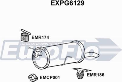 EuroFlo EXPG6129 - Глушник вихлопних газів кінцевий autocars.com.ua