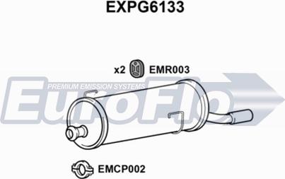 EuroFlo EXPG6133 - Глушник вихлопних газів кінцевий autocars.com.ua