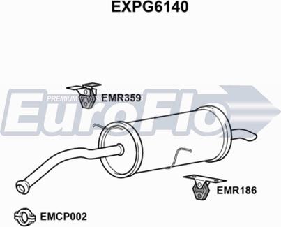 EuroFlo EXPG6140 - Глушник вихлопних газів кінцевий autocars.com.ua