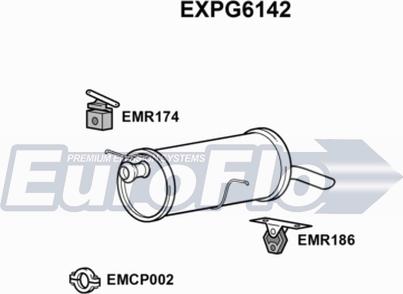 EuroFlo EXPG6142 - Глушник вихлопних газів кінцевий autocars.com.ua