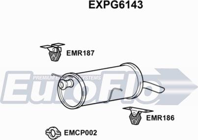 EuroFlo EXPG6143 - Глушник вихлопних газів кінцевий autocars.com.ua