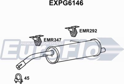 EuroFlo EXPG6146 - Глушник вихлопних газів кінцевий autocars.com.ua