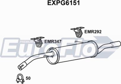 EuroFlo EXPG6151 - Глушник вихлопних газів кінцевий autocars.com.ua