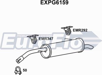 EuroFlo EXPG6159 - Глушник вихлопних газів кінцевий autocars.com.ua