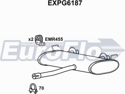 EuroFlo EXPG6187 - Глушник вихлопних газів кінцевий autocars.com.ua