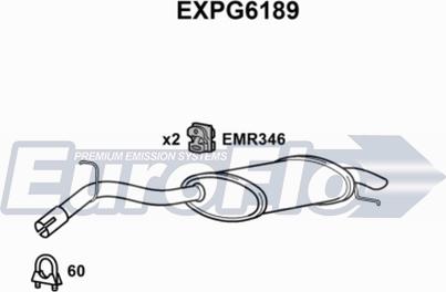 EuroFlo EXPG6189 - Глушник вихлопних газів кінцевий autocars.com.ua