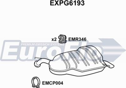 EuroFlo EXPG6193 - Глушник вихлопних газів кінцевий autocars.com.ua