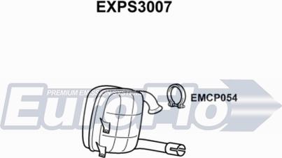 EuroFlo EXPS3007 - Середній глушник вихлопних газів autocars.com.ua