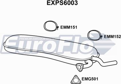 EuroFlo EXPS6003 - Глушник вихлопних газів кінцевий autocars.com.ua