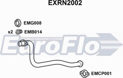 EuroFlo EXRN2002 - Труба вихлопного газу autocars.com.ua