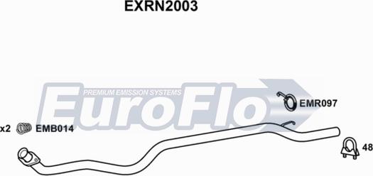 EuroFlo EXRN2003 - Труба вихлопного газу autocars.com.ua