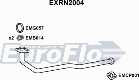 EuroFlo EXRN2004 - Труба вихлопного газу autocars.com.ua