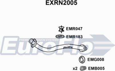 EuroFlo EXRN2005 - Труба вихлопного газу autocars.com.ua