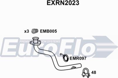 EuroFlo EXRN2023 - Труба вихлопного газу autocars.com.ua