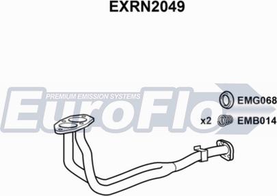 EuroFlo EXRN2049 - Труба вихлопного газу autocars.com.ua