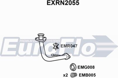 EuroFlo EXRN2055 - Труба вихлопного газу autocars.com.ua