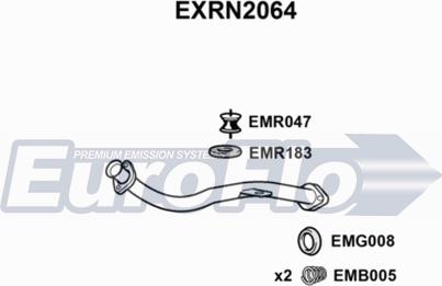 EuroFlo EXRN2064 - Труба вихлопного газу autocars.com.ua