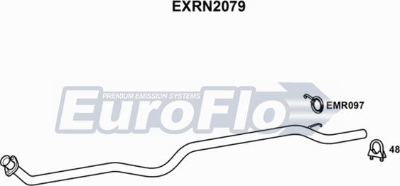 EuroFlo EXRN2079 - Труба вихлопного газу autocars.com.ua