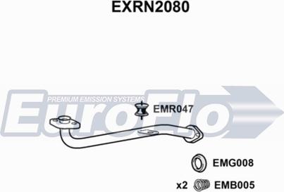 EuroFlo EXRN2080 - Труба вихлопного газу autocars.com.ua