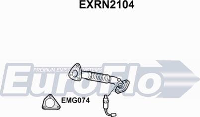 EuroFlo EXRN2104 - Труба вихлопного газу autocars.com.ua