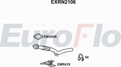 EuroFlo EXRN2106 - Труба вихлопного газу autocars.com.ua