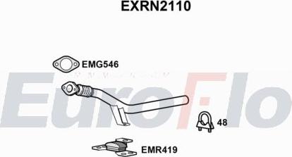 EuroFlo EXRN2110 - Труба вихлопного газу autocars.com.ua