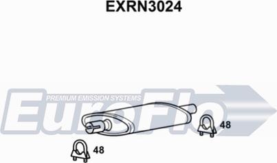 EuroFlo EXRN3024 - Середній глушник вихлопних газів autocars.com.ua