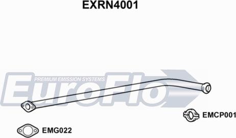 EuroFlo EXRN4001 - Труба вихлопного газу autocars.com.ua