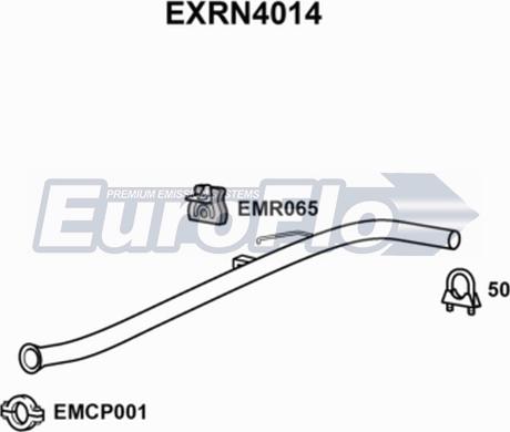 EuroFlo EXRN4014 - Труба вихлопного газу autocars.com.ua