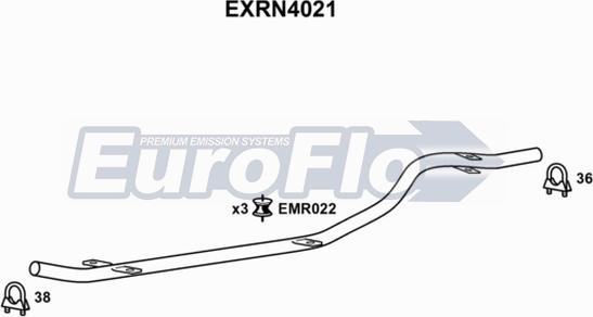 EuroFlo EXRN4021 - Труба выхлопного газа autodnr.net