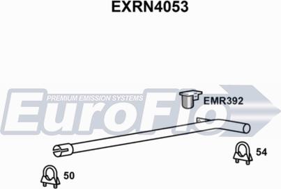 EuroFlo EXRN4053 - Труба вихлопного газу autocars.com.ua