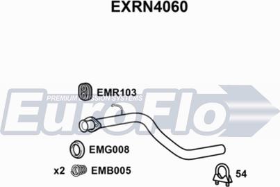 EuroFlo EXRN4060 - Труба вихлопного газу autocars.com.ua