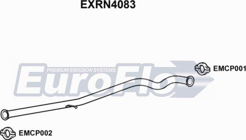 EuroFlo EXRN4083 - Труба вихлопного газу autocars.com.ua