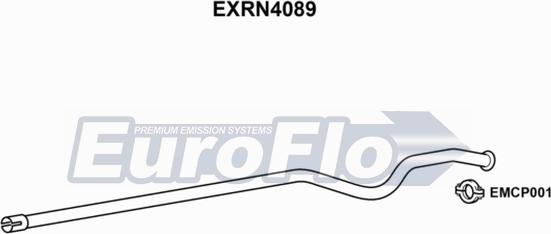 EuroFlo EXRN4089 - Труба вихлопного газу autocars.com.ua