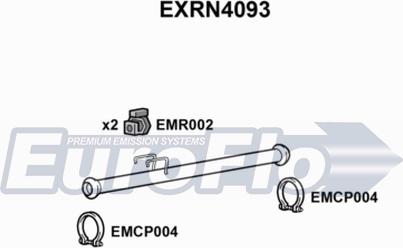 EuroFlo EXRN4093 - Труба вихлопного газу autocars.com.ua