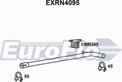 EuroFlo EXRN4095 - Труба вихлопного газу autocars.com.ua