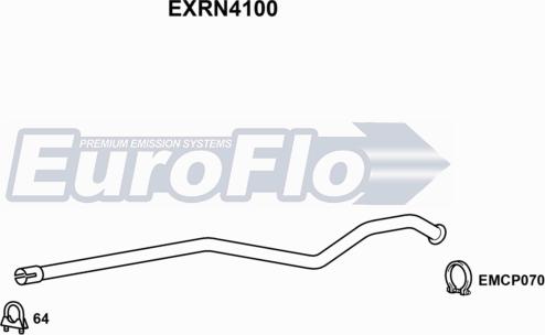 EuroFlo EXRN4100 - Труба вихлопного газу autocars.com.ua