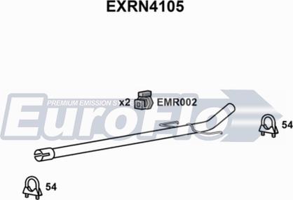 EuroFlo EXRN4105 - Труба вихлопного газу autocars.com.ua