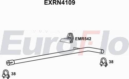 EuroFlo EXRN4109 - Труба вихлопного газу autocars.com.ua