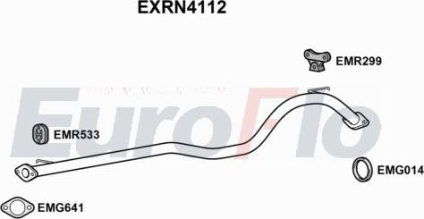 EuroFlo EXRN4112 - Труба вихлопного газу autocars.com.ua