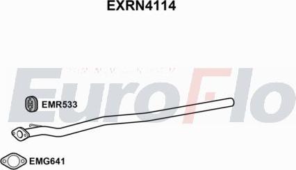 EuroFlo EXRN4114 - Вкладиш глушника, глушник вихлопних газів кінцевий autocars.com.ua