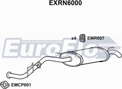 EuroFlo EXRN6000 - Глушник вихлопних газів кінцевий autocars.com.ua