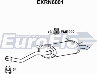 EuroFlo EXRN6001 - Глушник вихлопних газів кінцевий autocars.com.ua