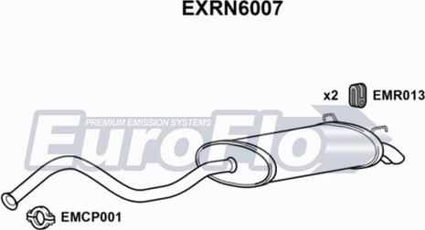 EuroFlo EXRN6007 - Глушник вихлопних газів кінцевий autocars.com.ua