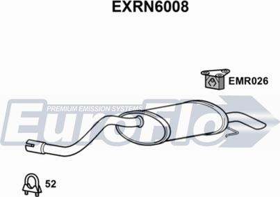 EuroFlo EXRN6008 - Глушник вихлопних газів кінцевий autocars.com.ua