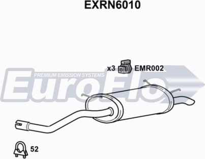 EuroFlo EXRN6010 - Глушник вихлопних газів кінцевий autocars.com.ua